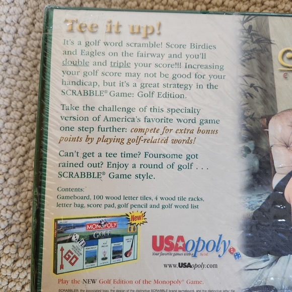 NEW Scrabble Golf Game Crossword Factory Sealed - Picture 4 of 6